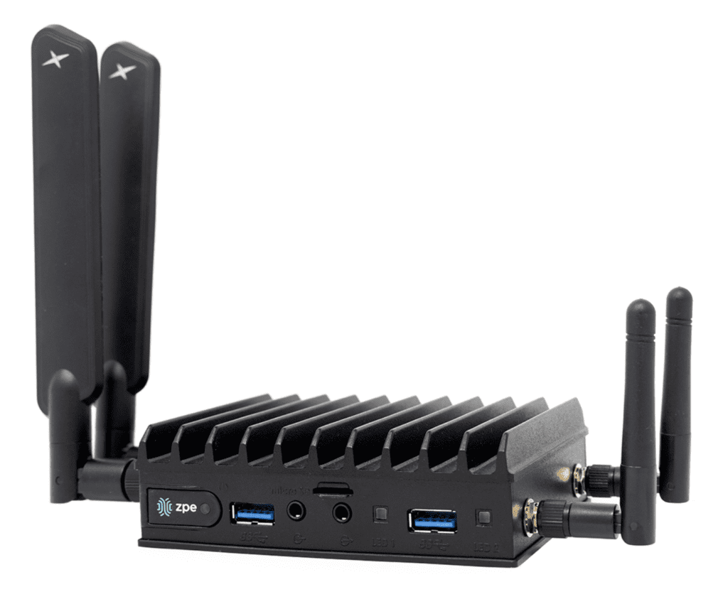 An angled view of the Nodegrid Mini Services Router from ZPE Systems.