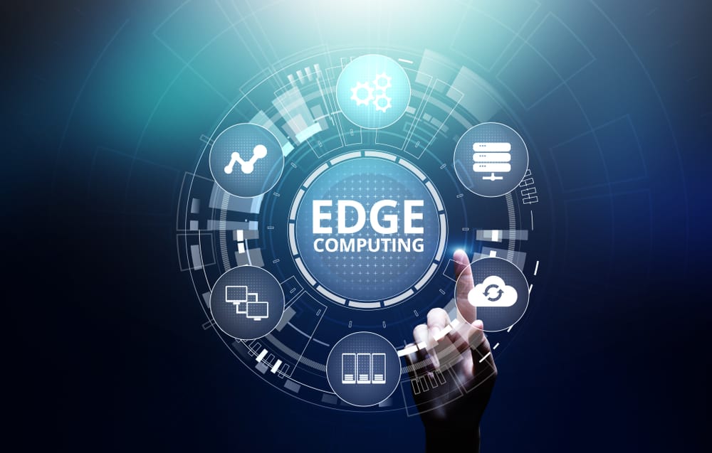 Edge computing requirements displayed in a digital interface wheel.